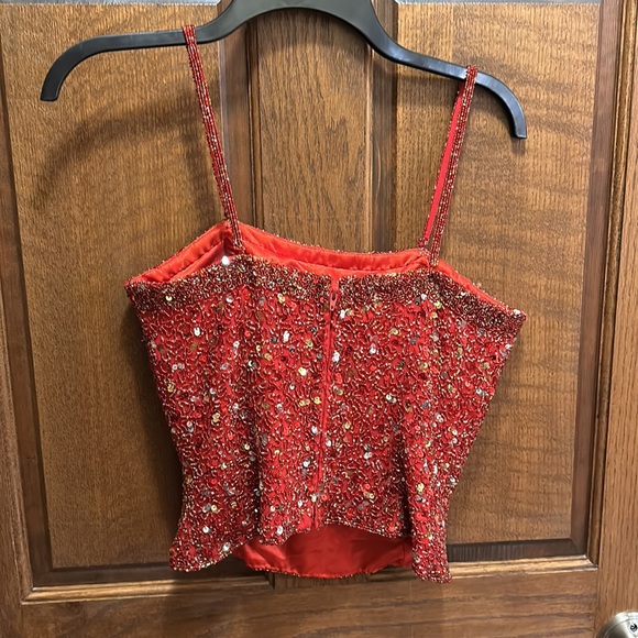 Sparkly bodice top by Scala, size small - Picture 2 of 4